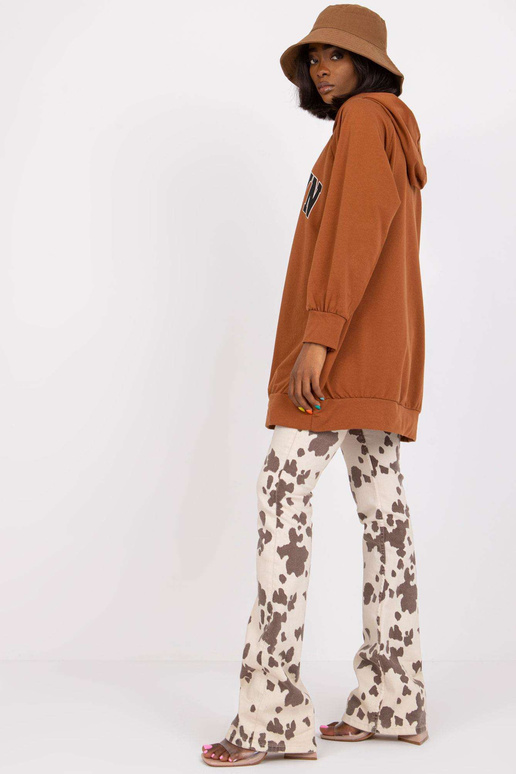 Světle hnědá dlouhá mikina Roxane s...