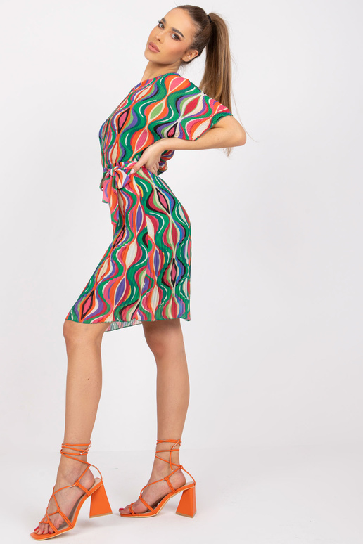 Zelené skládané minišaty Marianne