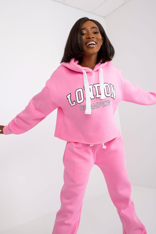 Sada růžových tepláků s kapucí Laraina