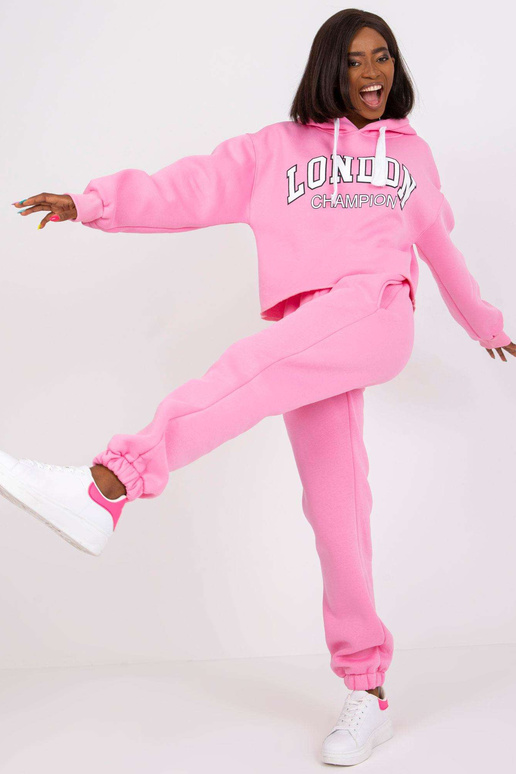 Sada růžových tepláků s kapucí Laraina