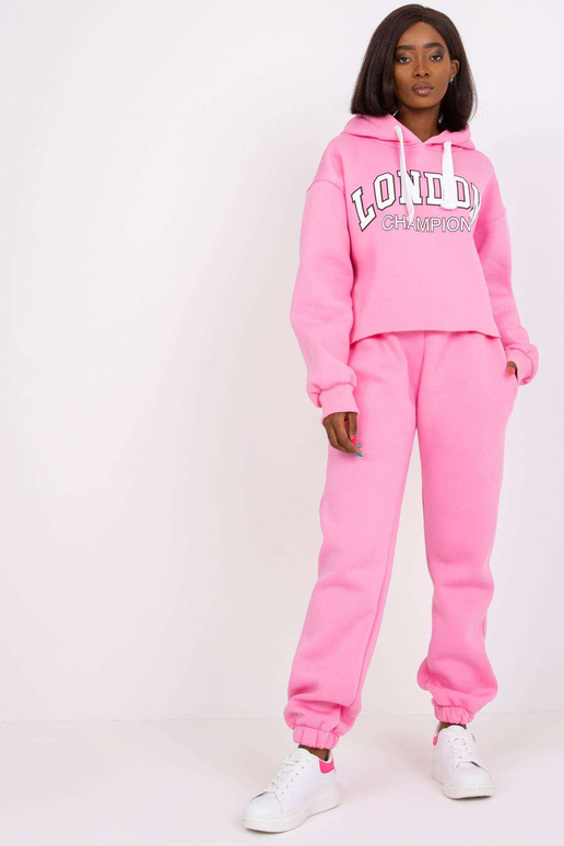 Sada růžových tepláků s kapucí Laraina