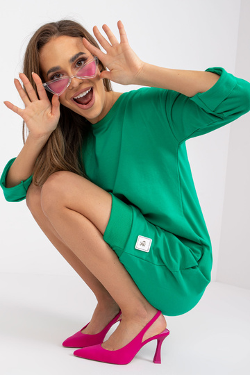 Zelená dlouhá bavlněná...