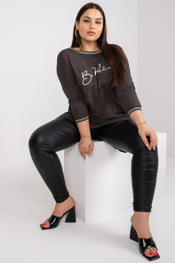 Khaki tepláková tunika Plus... 2