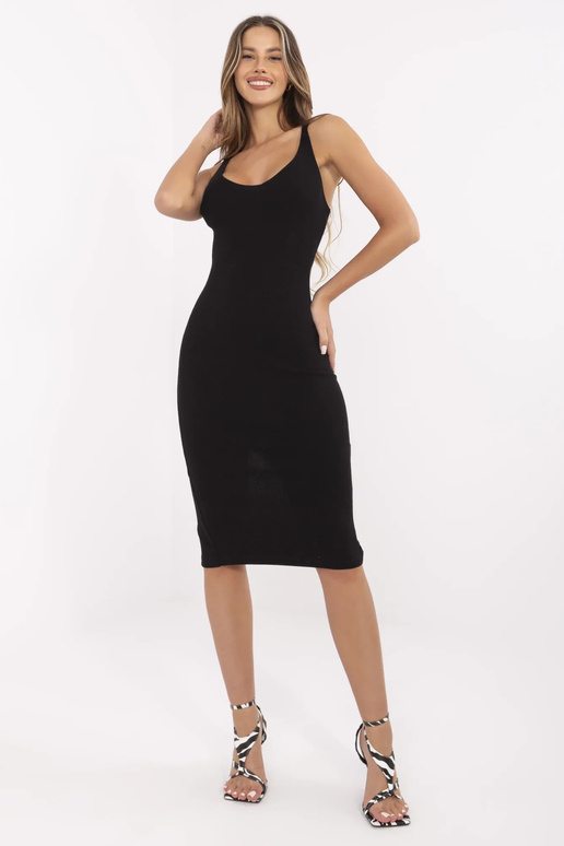 Černé fit šaty San Diego RUE PARIS