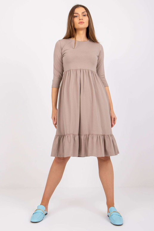 Šaty-RV-SK-7554.74P-tmavě béžové