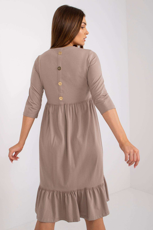 Šaty-RV-SK-7554.74P-tmavě béžové