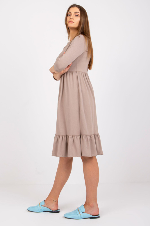 Šaty-RV-SK-7554.74P-tmavě béžové