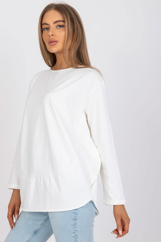 Ecru oversized halenka s dlouhým...