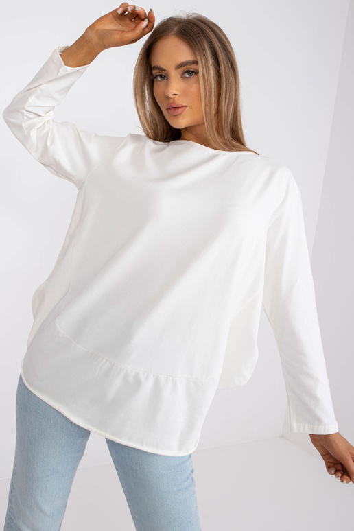 Ecru oversized halenka s dlouhým...