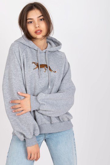 Šedá dámská mikina Melange...