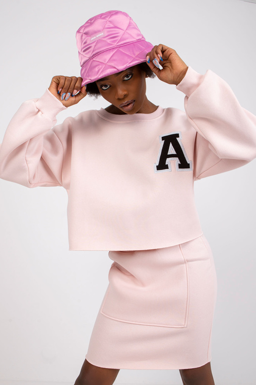 Světle růžová mikina se sukní Brixen
