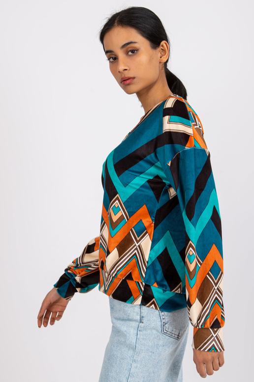 Halenka z mořského oranžového veluru... Halenka z mořského oranžového veluru...