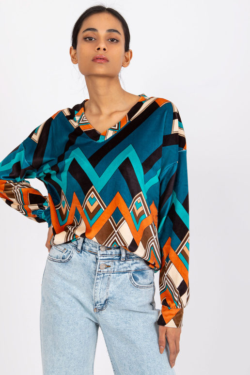 Halenka z mořského oranžového veluru... Halenka z mořského oranžového veluru...