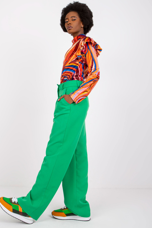 Oranžová velurová halenka s volány Lina