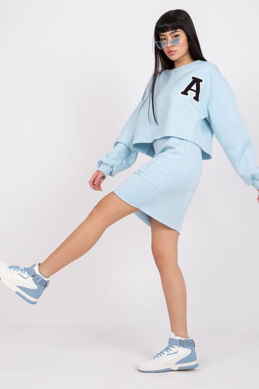 Světle modrá mikina se sukní Brixen