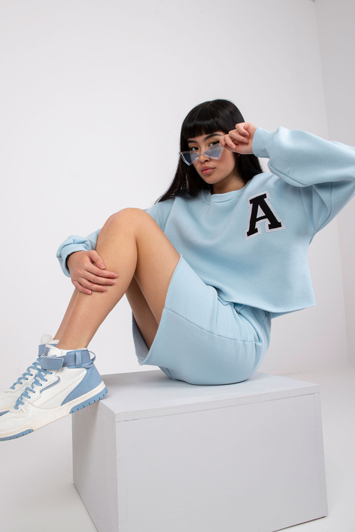 Světle modrá mikina se sukní Brixen