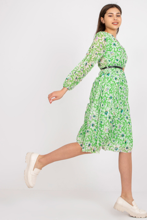 Květinové světle zelené zavinovací...