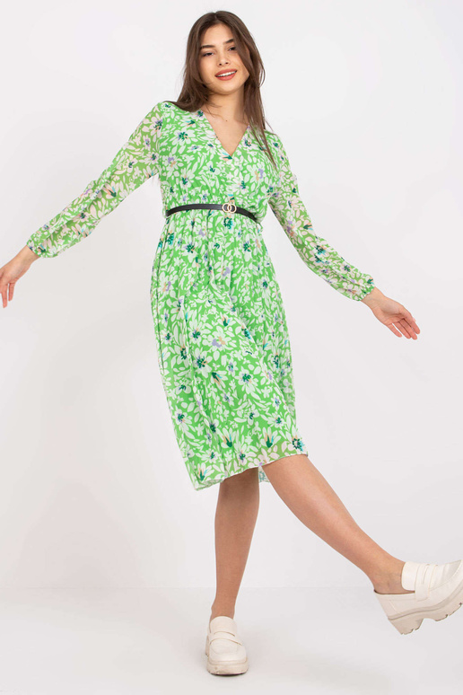 Květinové světle zelené zavinovací...