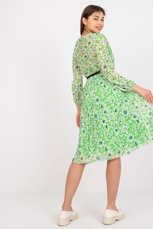 Květinové světle zelené zavinovací...