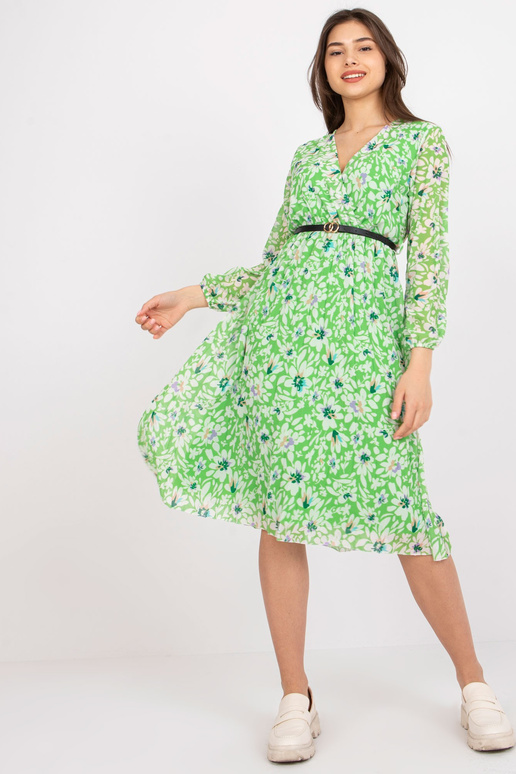 Květinové světle zelené zavinovací...