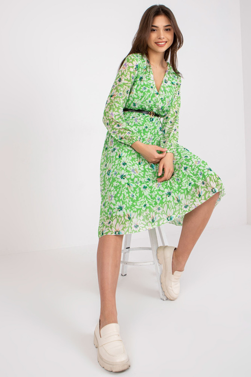 Květinové světle zelené zavinovací...