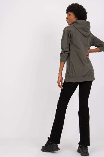 Khaki dlouhá mikina Roxane