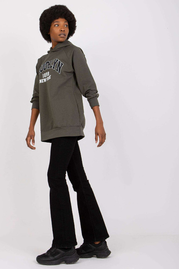 Khaki dlouhá mikina Roxane 2