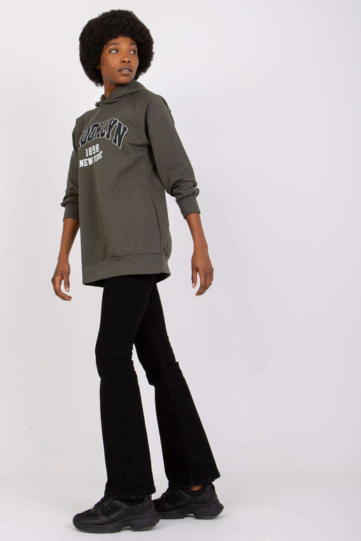 Khaki dlouhá mikina Roxane