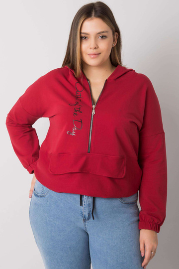 Mikina Kaylee's burgundy...