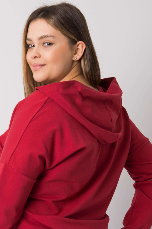Mikina Kaylee's burgundy plus size...