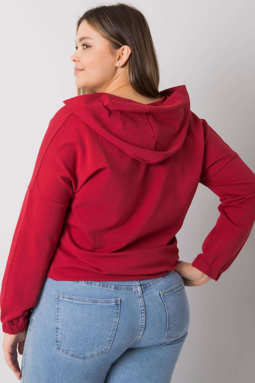 Mikina Kaylee's burgundy plus size...
