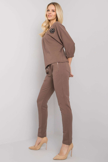 Hnědá bavlněná souprava s... 2