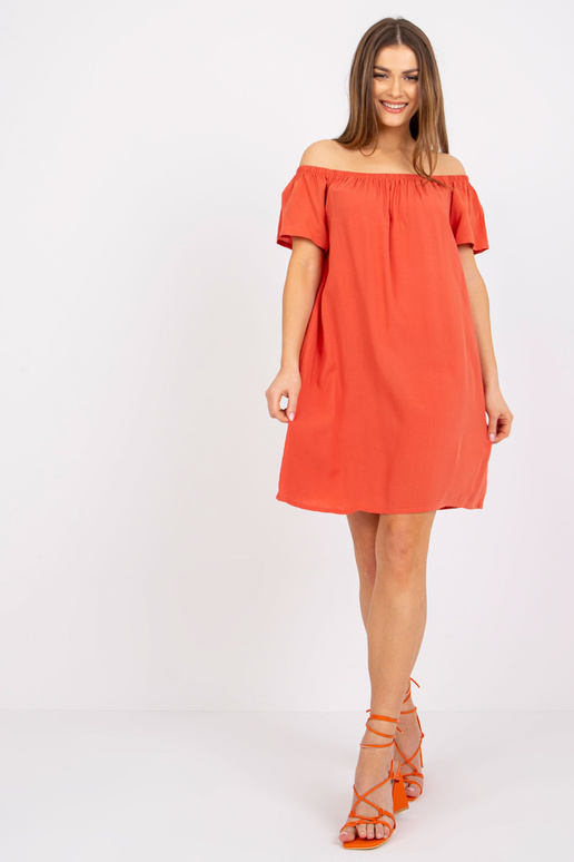 Oranžové volné španělské šaty...