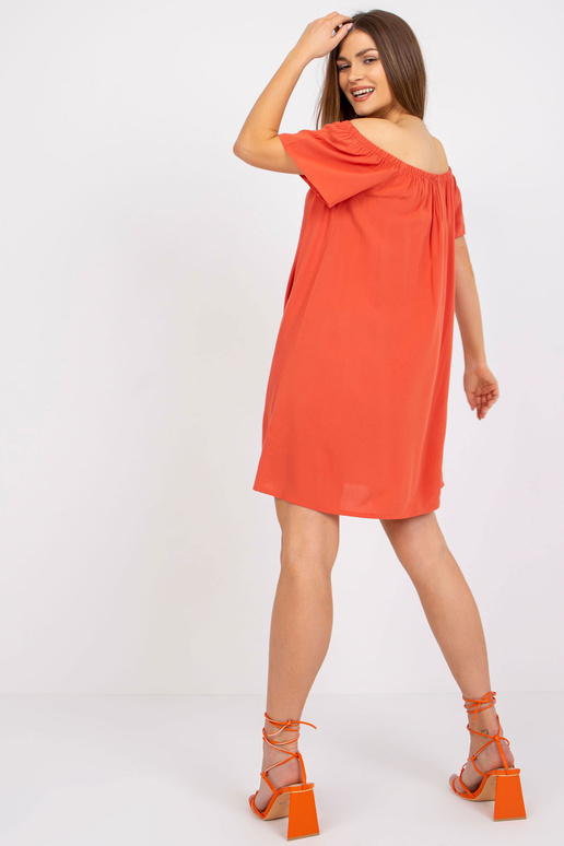 Oranžové volné španělské šaty...