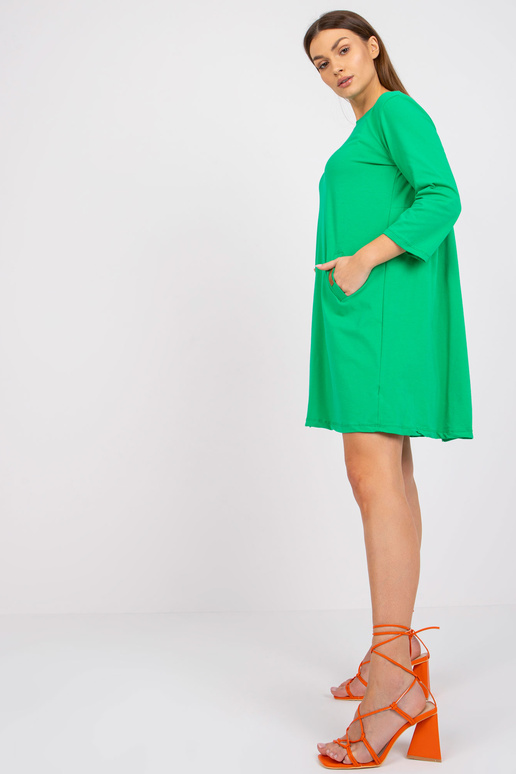 Zelené bavlněné šaty Dalenne