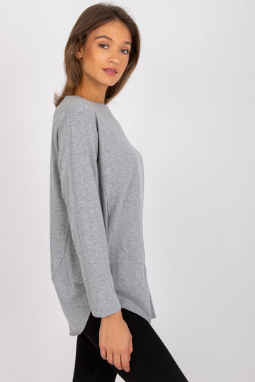 Šedá melanžová bavlněná...