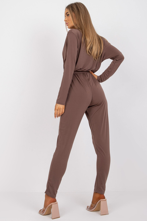 Hnědý overal Serafini s dlouhým rukávem