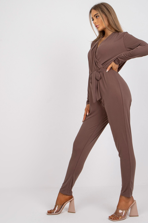 Hnědý overal Serafini s dlouhým rukávem