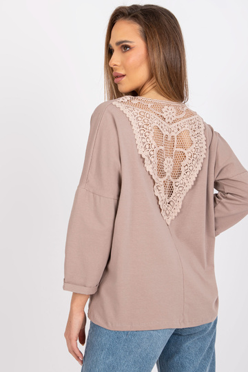 Tmavě béžová bavlněná...