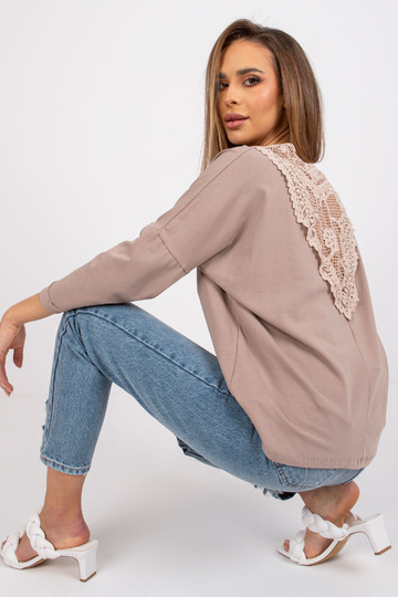 Tmavě béžová bavlněná... 2