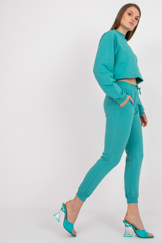 Základní tyrkysové tepláky se...