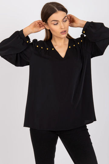 Černá společenská halenka s...