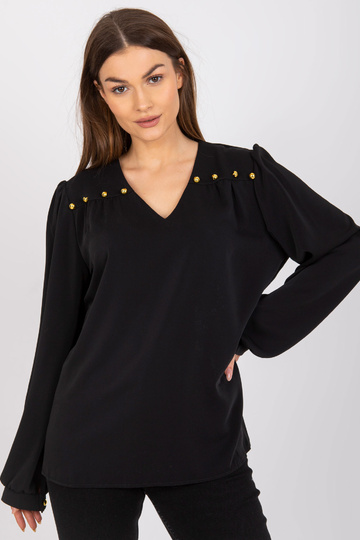 Černá společenská halenka s... 2