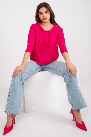 Bavlněná fuchsiová halenka...