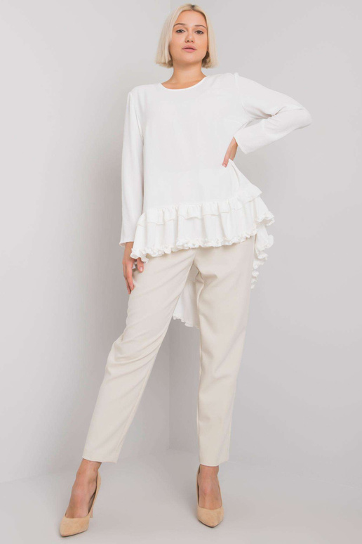 Bílá halenka s volánem Tracy RUE PARIS