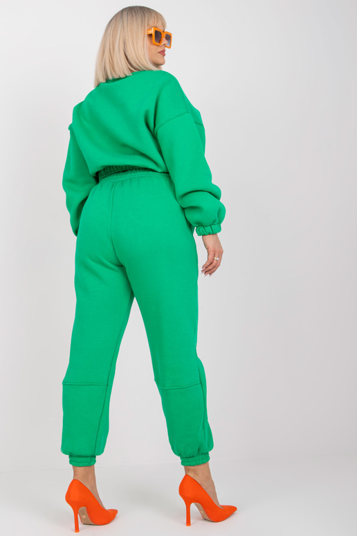 Zelená mikina větší velikosti s...