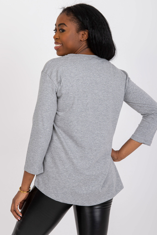 Neformální bavlněná halenka v šedé... Neformální bavlněná halenka v šedé...