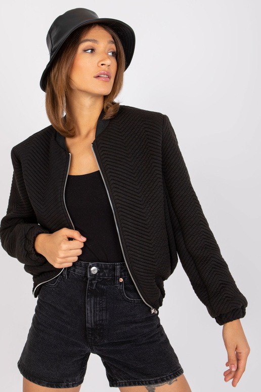 Černá přechodná bunda s kapsami Haiti...