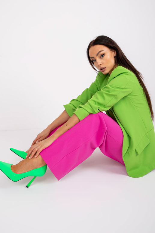 Světle zelený dámský blejzr bez...