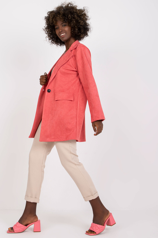 Růžový blejzr se sponou Irmina